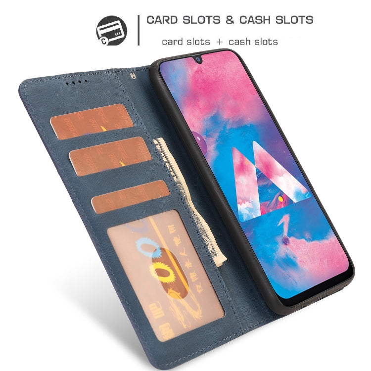 For Samsung Galaxy M30 / A40s Fantasy Classic Skin-feel Calfskin Texture Magnetic Buckle Horizontal Flip PU Leather Case with Holder & Card Slot & Wallet