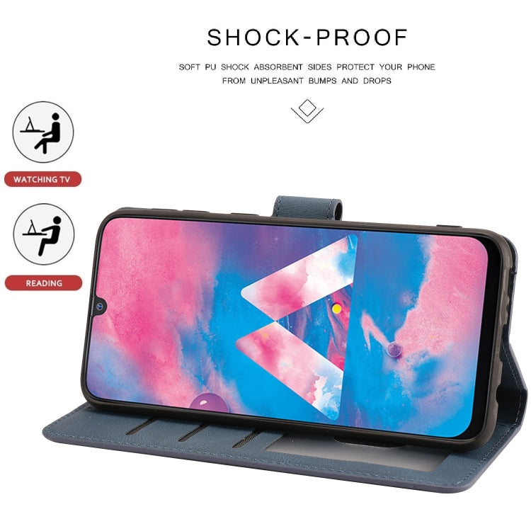 For Samsung Galaxy M30 / A40s Fantasy Classic Skin-feel Calfskin Texture Magnetic Buckle Horizontal Flip PU Leather Case with Holder & Card Slot & Wallet
