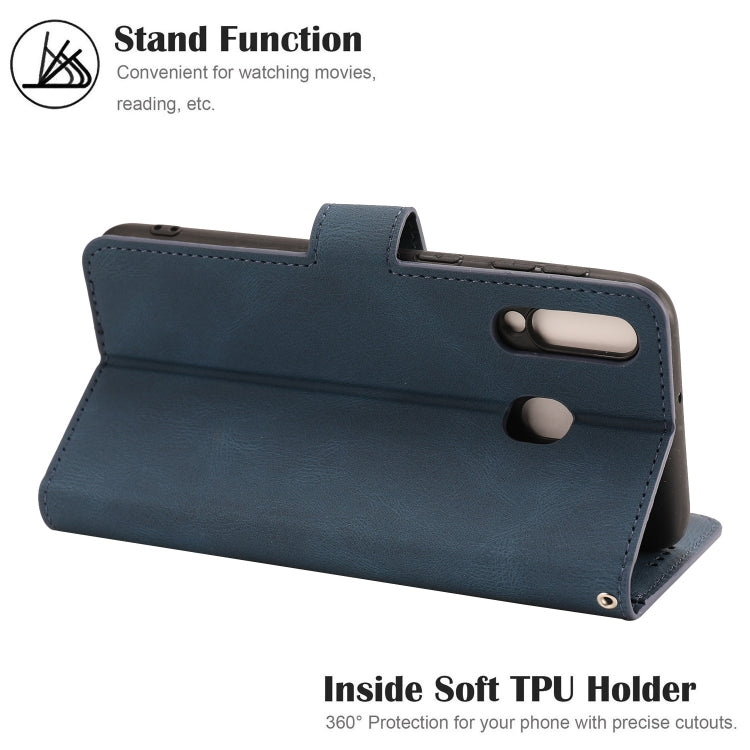 For Samsung Galaxy M30 / A40s Fantasy Classic Skin-feel Calfskin Texture Magnetic Buckle Horizontal Flip PU Leather Case with Holder & Card Slot & Wallet