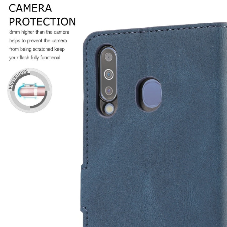 For Samsung Galaxy M30 / A40s Fantasy Classic Skin-feel Calfskin Texture Magnetic Buckle Horizontal Flip PU Leather Case with Holder & Card Slot & Wallet