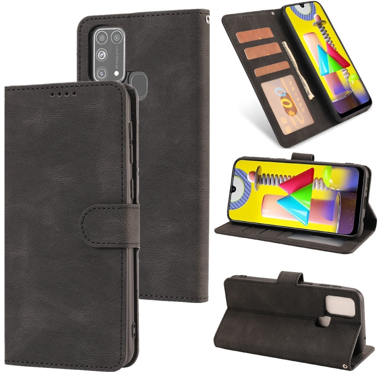 For Samsung Galaxy M31 Fantasy Classic Skin-feel Calfskin Texture Magnetic Buckle Horizontal Flip PU Leather Case with Holder & Card Slot & Wallet