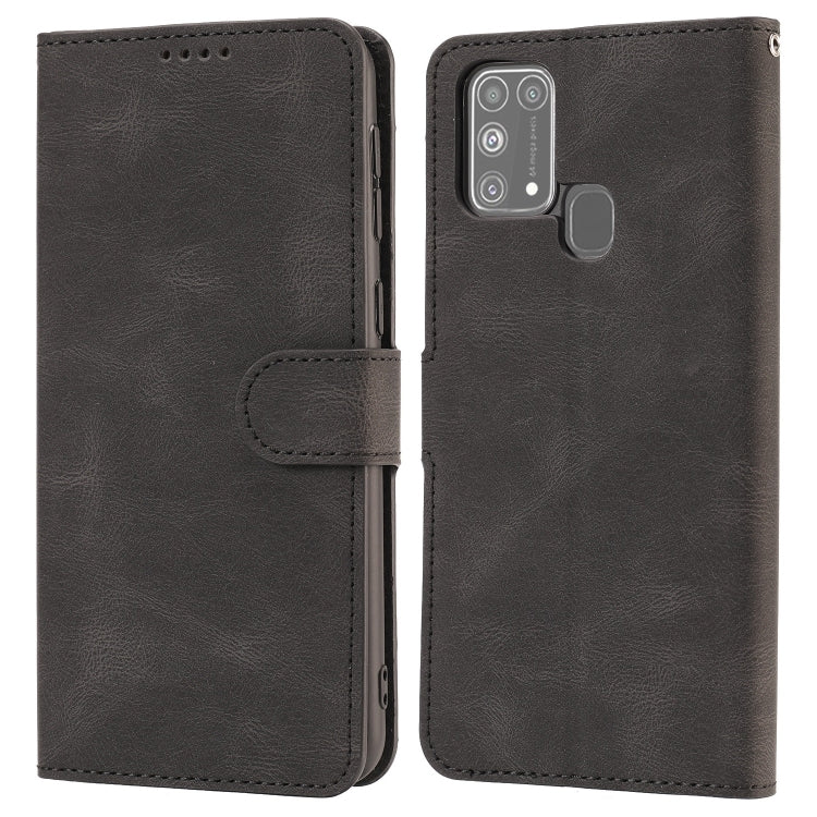 For Samsung Galaxy M31 Fantasy Classic Skin-feel Calfskin Texture Magnetic Buckle Horizontal Flip PU Leather Case with Holder & Card Slot & Wallet