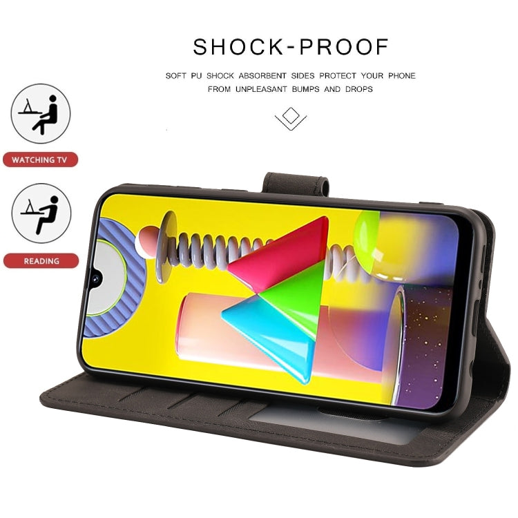 For Samsung Galaxy M31 Fantasy Classic Skin-feel Calfskin Texture Magnetic Buckle Horizontal Flip PU Leather Case with Holder & Card Slot & Wallet