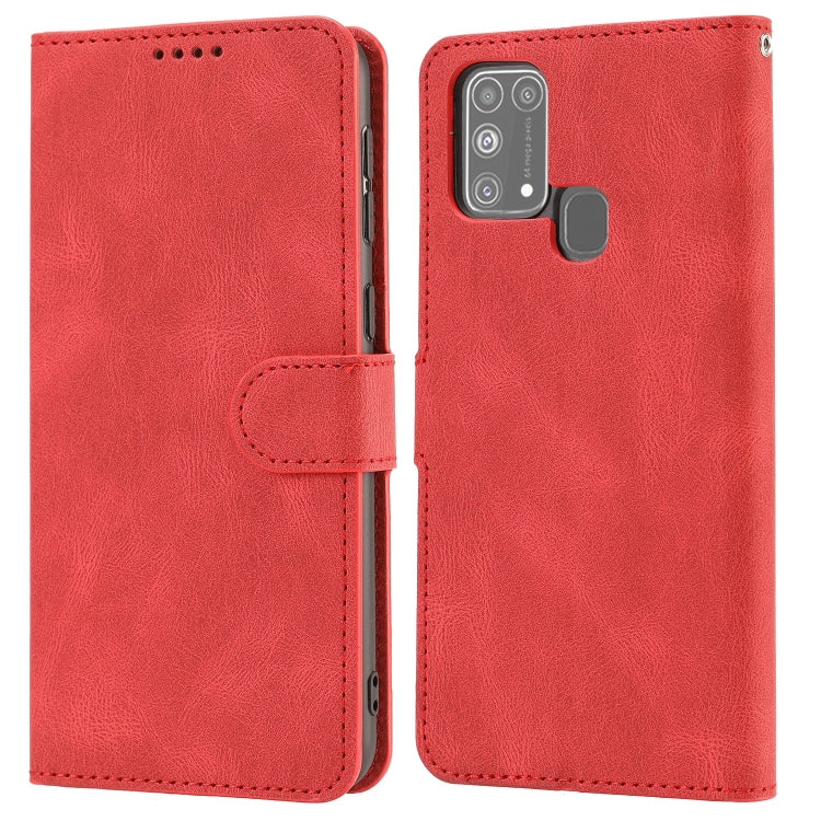 For Samsung Galaxy M31 Fantasy Classic Skin-feel Calfskin Texture Magnetic Buckle Horizontal Flip PU Leather Case with Holder & Card Slot & Wallet