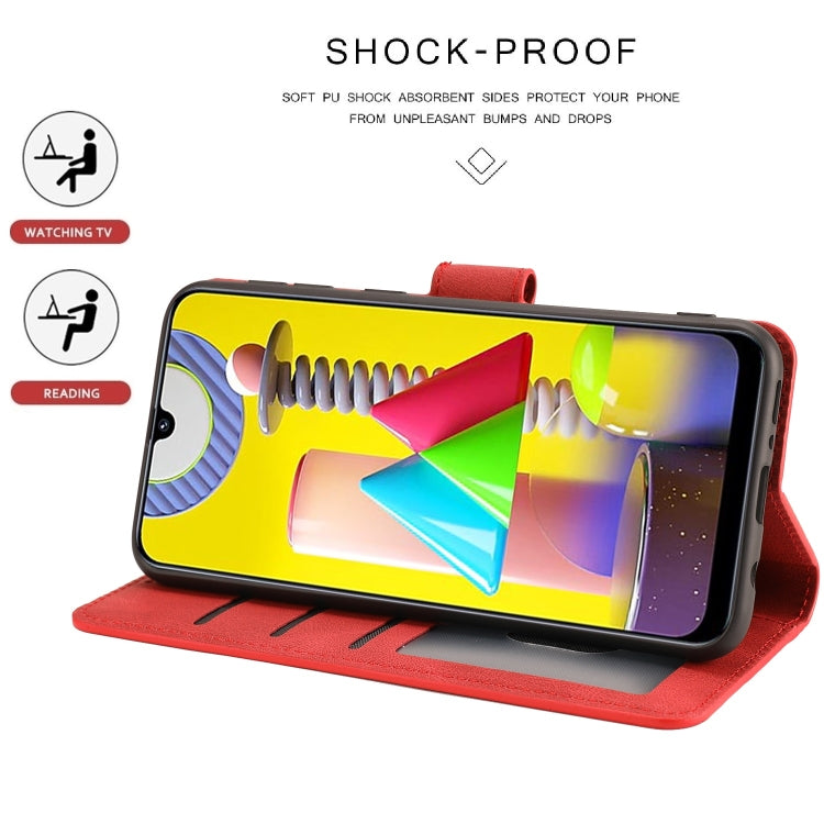 For Samsung Galaxy M31 Fantasy Classic Skin-feel Calfskin Texture Magnetic Buckle Horizontal Flip PU Leather Case with Holder & Card Slot & Wallet