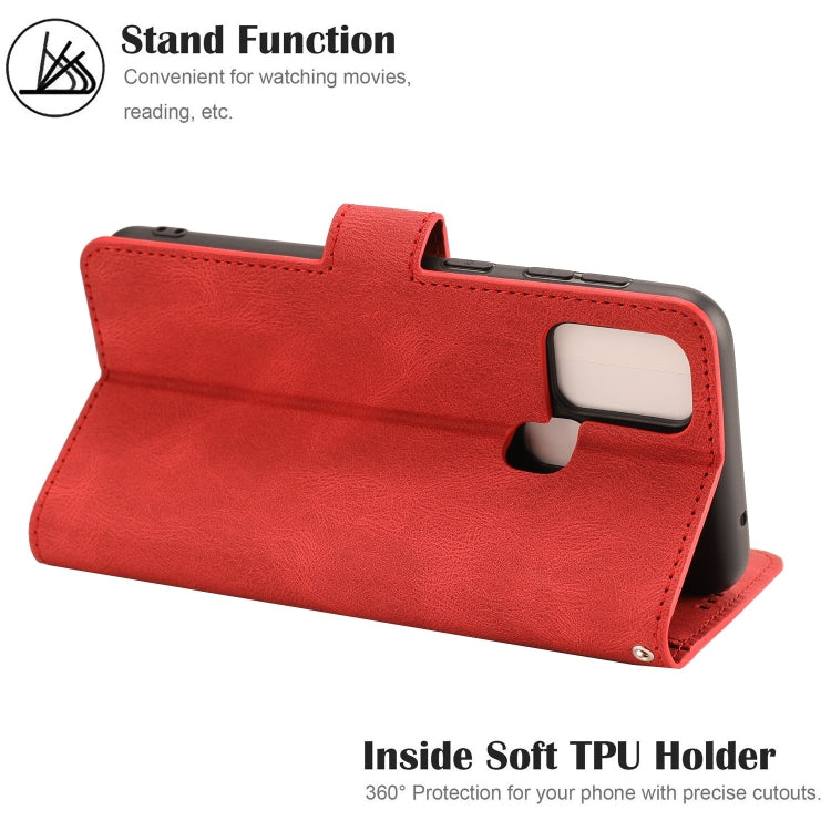 For Samsung Galaxy M31 Fantasy Classic Skin-feel Calfskin Texture Magnetic Buckle Horizontal Flip PU Leather Case with Holder & Card Slot & Wallet