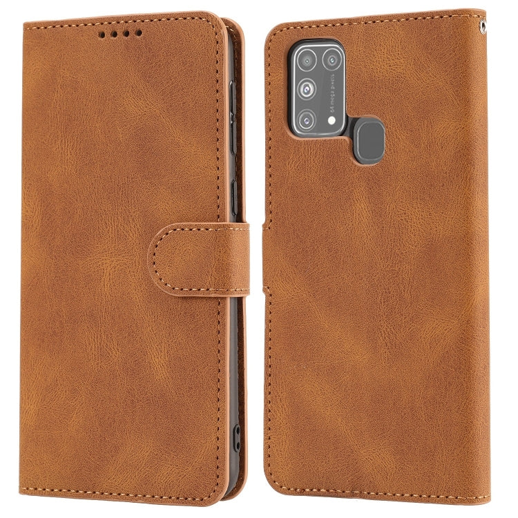 For Samsung Galaxy M31 Fantasy Classic Skin-feel Calfskin Texture Magnetic Buckle Horizontal Flip PU Leather Case with Holder & Card Slot & Wallet