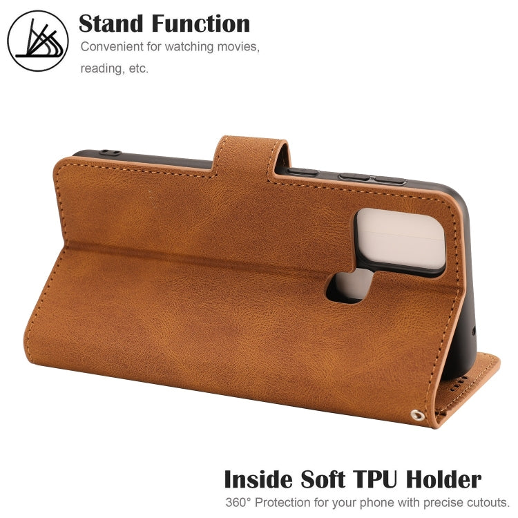 For Samsung Galaxy M31 Fantasy Classic Skin-feel Calfskin Texture Magnetic Buckle Horizontal Flip PU Leather Case with Holder & Card Slot & Wallet