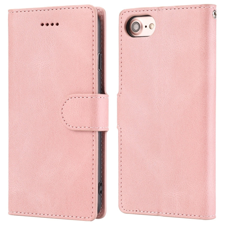 For iPhone SE 2022 / SE 2020 / 8 / 7 Fantasy Classic Skin-feel Calfskin Texture Magnetic Buckle Horizontal Flip PU Leather Case with Holder & Card Slot & Wallet