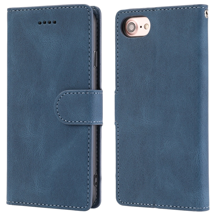 For iPhone SE 2022 / SE 2020 / 8 / 7 Fantasy Classic Skin-feel Calfskin Texture Magnetic Buckle Horizontal Flip PU Leather Case with Holder & Card Slot & Wallet