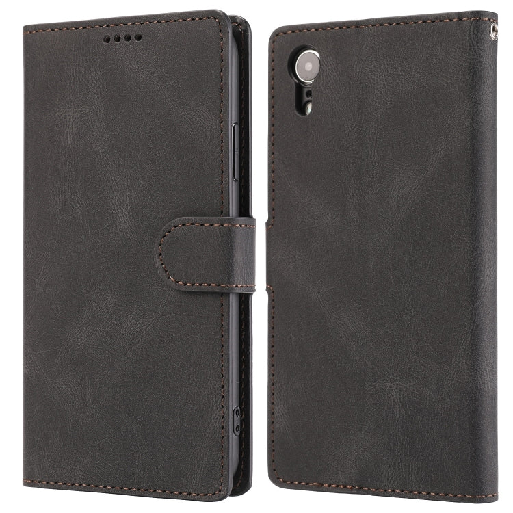 For iPhone XR Fantasy Classic Skin-feel Calfskin Texture Magnetic Buckle Horizontal Flip PU Leather Case with Holder & Card Slot & Wallet