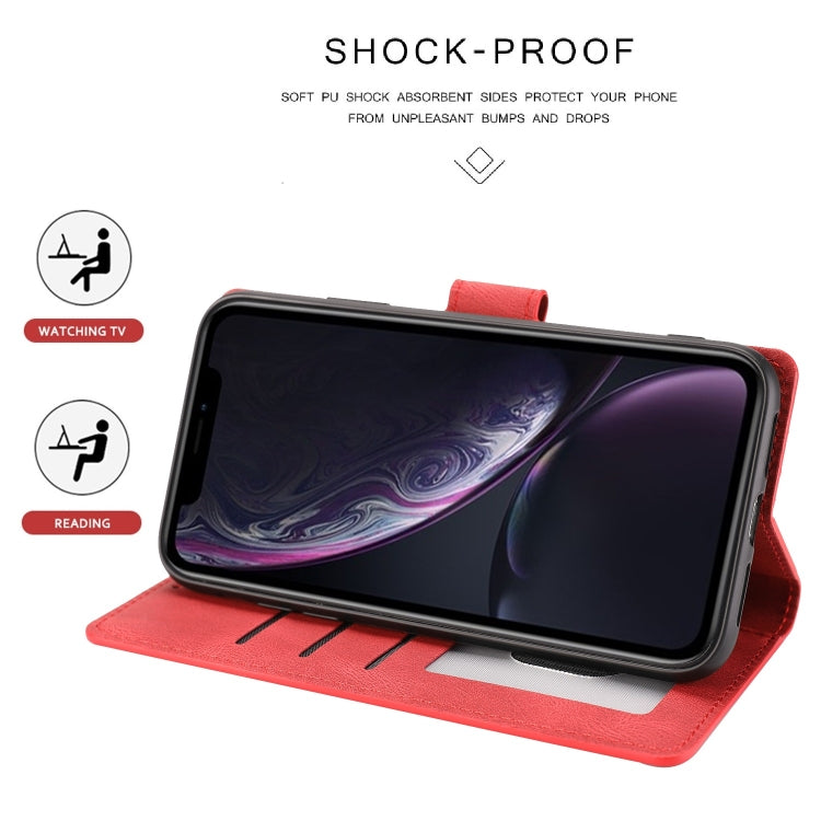 For iPhone XR Fantasy Classic Skin-feel Calfskin Texture Magnetic Buckle Horizontal Flip PU Leather Case with Holder & Card Slot & Wallet