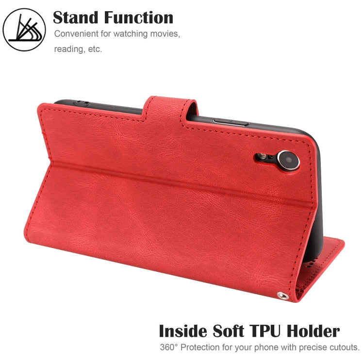 For iPhone XR Fantasy Classic Skin-feel Calfskin Texture Magnetic Buckle Horizontal Flip PU Leather Case with Holder & Card Slot & Wallet