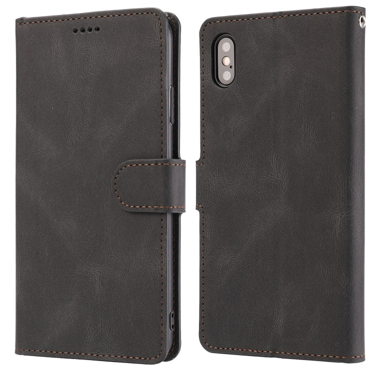 For iPhone XS Max Fantasy Classic Skin-feel Calfskin Texture Magnetic Buckle Horizontal Flip PU Leather Case with Holder & Card Slot & Wallet