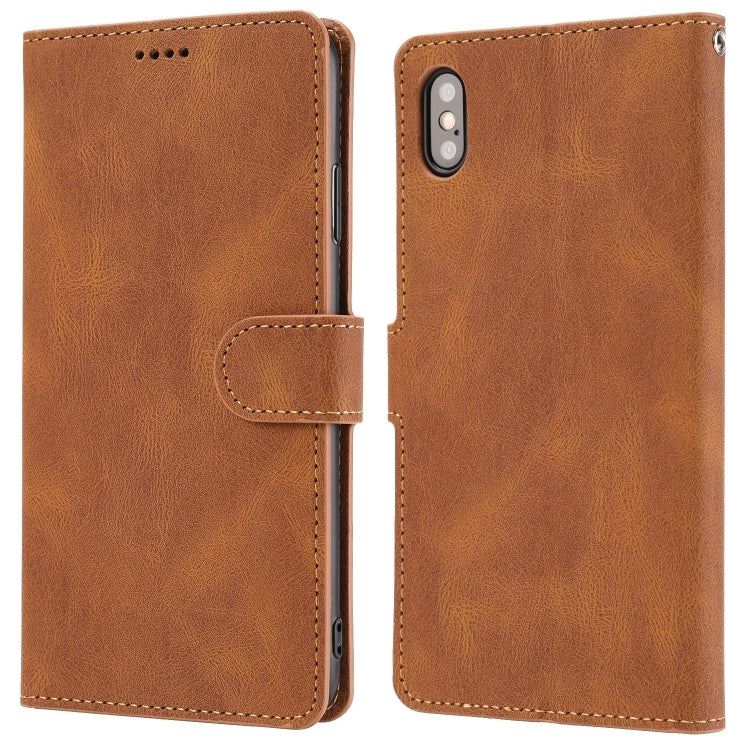 For iPhone XS Max Fantasy Classic Skin-feel Calfskin Texture Magnetic Buckle Horizontal Flip PU Leather Case with Holder & Card Slot & Wallet