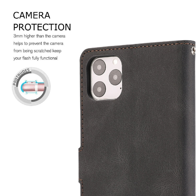 For iPhone 12 mini Fantasy Classic Skin-feel Calfskin Texture Magnetic Buckle Horizontal Flip PU Leather Case with Holder & Card Slot & Wallet