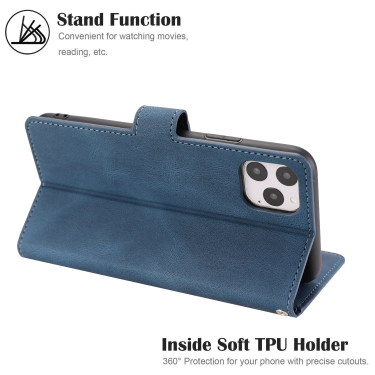 For iPhone 12 mini Fantasy Classic Skin-feel Calfskin Texture Magnetic Buckle Horizontal Flip PU Leather Case with Holder & Card Slot & Wallet