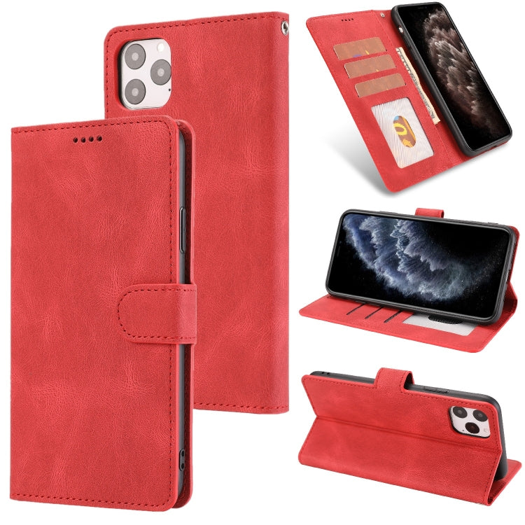 For iPhone 12 / 12 Pro Fantasy Classic Skin-feel Calfskin Texture Magnetic Buckle Horizontal Flip PU Leather Case with Holder & Card Slot & Wallet