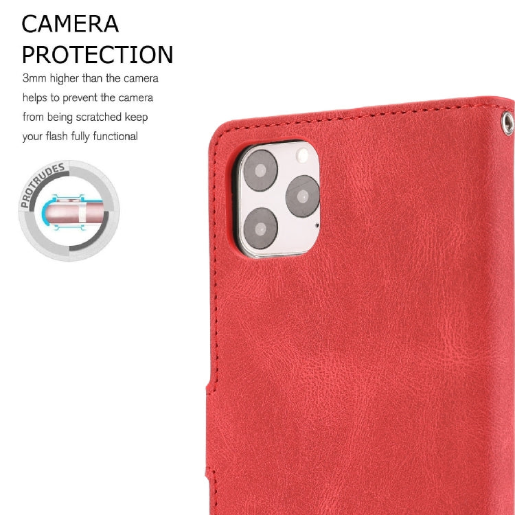 For iPhone 12 / 12 Pro Fantasy Classic Skin-feel Calfskin Texture Magnetic Buckle Horizontal Flip PU Leather Case with Holder & Card Slot & Wallet