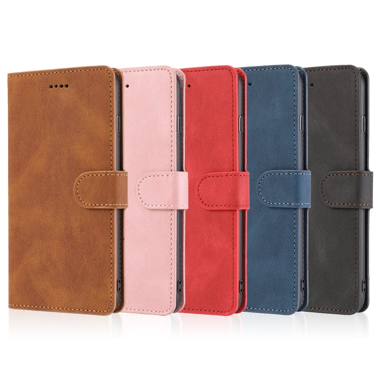 For iPhone 12 / 12 Pro Fantasy Classic Skin-feel Calfskin Texture Magnetic Buckle Horizontal Flip PU Leather Case with Holder & Card Slot & Wallet