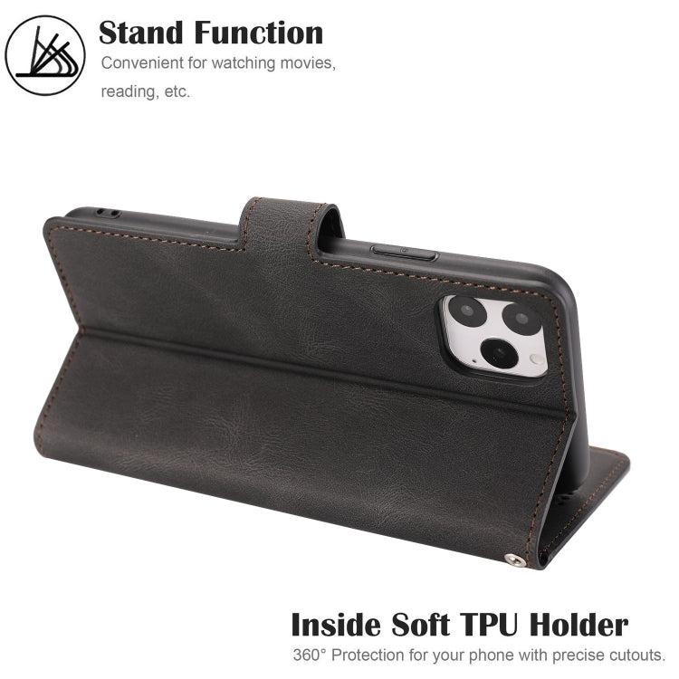 For iPhone 12 Pro Max Fantasy Classic Skin-feel Calfskin Texture Magnetic Buckle Horizontal Flip PU Leather Case with Holder & Card Slot & Wallet