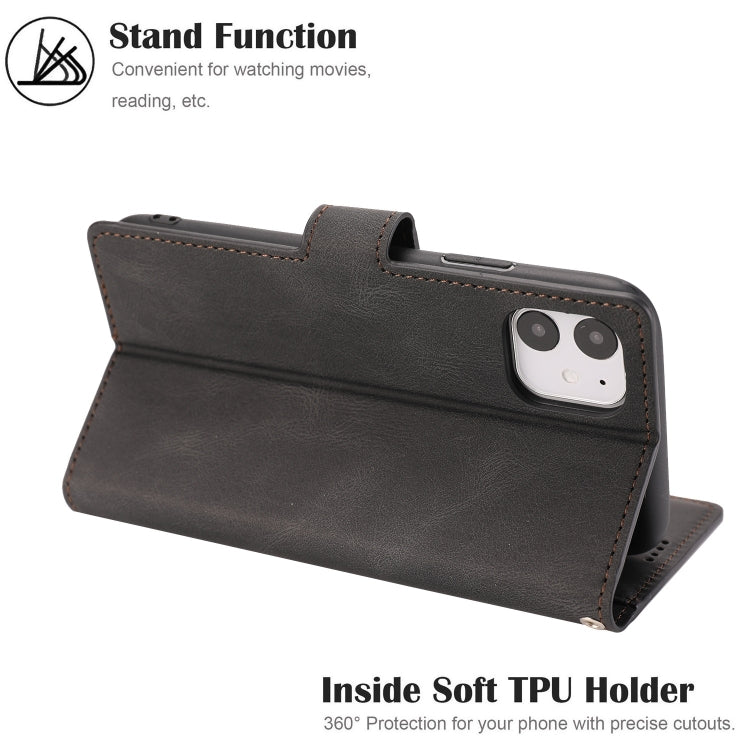 For iPhone 11 Fantasy Classic Skin-feel Calfskin Texture Magnetic Buckle Horizontal Flip PU Leather Case with Holder & Card Slot & Wallet