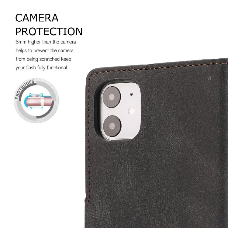 For iPhone 11 Fantasy Classic Skin-feel Calfskin Texture Magnetic Buckle Horizontal Flip PU Leather Case with Holder & Card Slot & Wallet