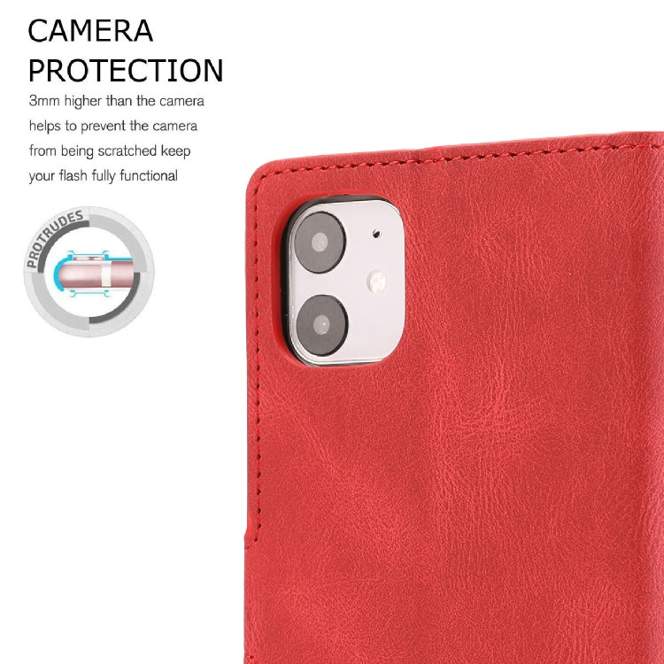 For iPhone 11 Fantasy Classic Skin-feel Calfskin Texture Magnetic Buckle Horizontal Flip PU Leather Case with Holder & Card Slot & Wallet