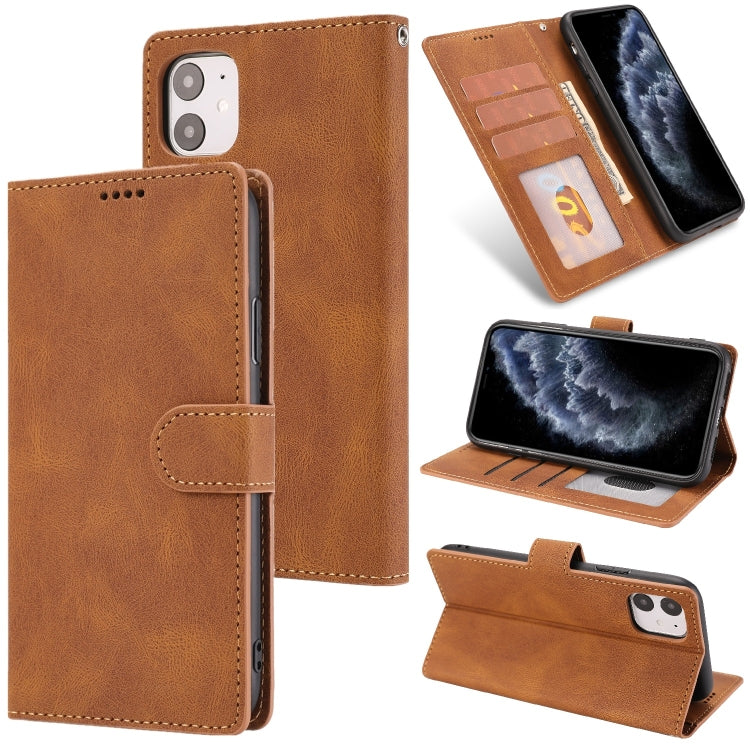 For iPhone 11 Fantasy Classic Skin-feel Calfskin Texture Magnetic Buckle Horizontal Flip PU Leather Case with Holder & Card Slot & Wallet