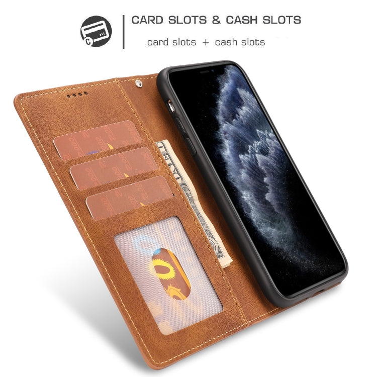 For iPhone 11 Fantasy Classic Skin-feel Calfskin Texture Magnetic Buckle Horizontal Flip PU Leather Case with Holder & Card Slot & Wallet