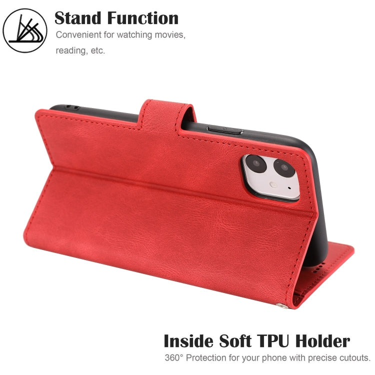 For iPhone 11 Pro Fantasy Classic Skin-feel Calfskin Texture Magnetic Buckle Horizontal Flip PU Leather Case with Holder & Card Slot & Wallet