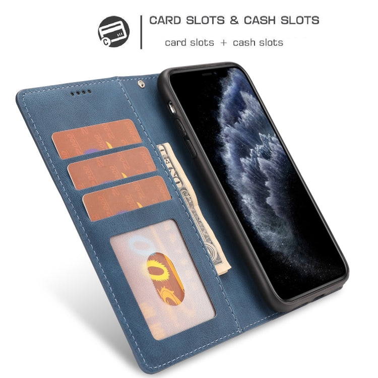 For iPhone 11 Pro Fantasy Classic Skin-feel Calfskin Texture Magnetic Buckle Horizontal Flip PU Leather Case with Holder & Card Slot & Wallet