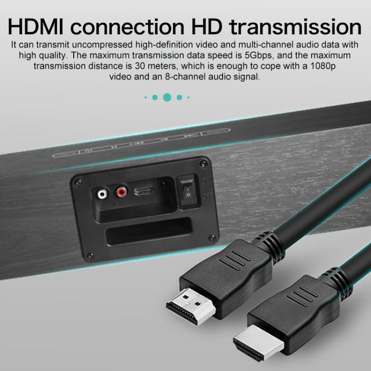 D80 Subwoofer Wooden Bluetooth Speaker with Remote Control, Support HDMI & AUX(Black Wood Grain)
