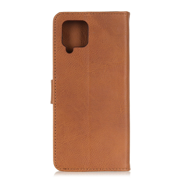 For Samsung Galaxy A21 KHAZNEH Cowhide Texture Horizontal Flip Leather Case with Holder & Card Slots & Wallet