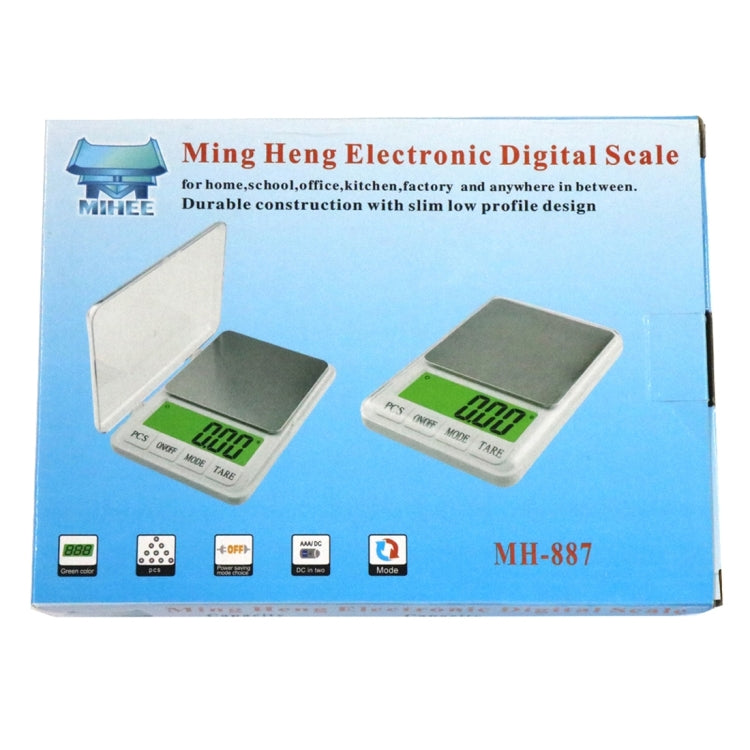 MH-887 6000g x 0.1g 4.5 inch LCD Digital Electronic Kitchen Scale