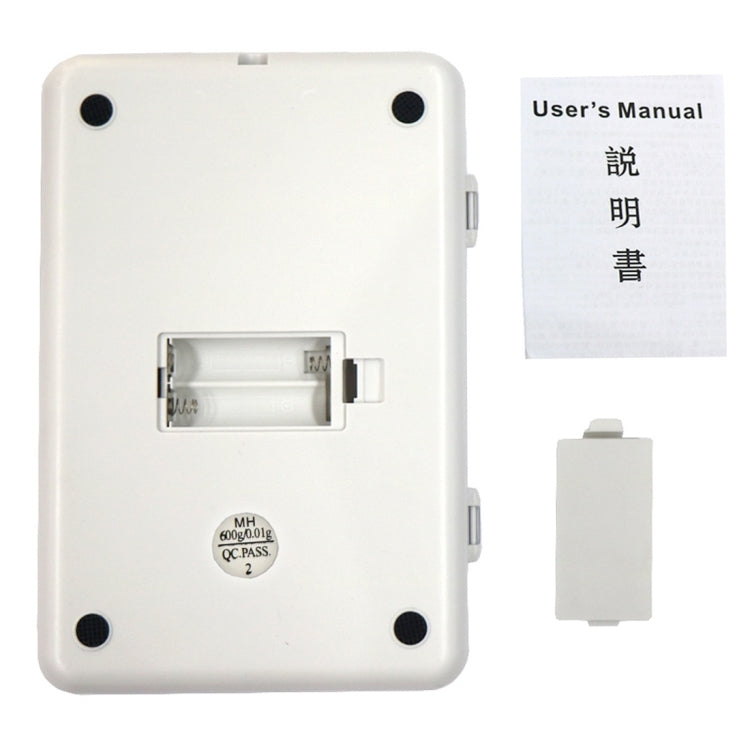 MH-887 600g x 0.01g 4.5 inch LCD Professional Portable Digital Gold Jewellery Scale