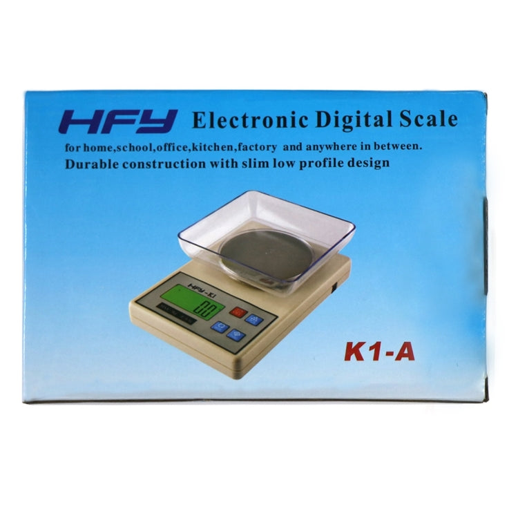 HFY-K1 3000g x 0.1g Professional Portable Digital Gold Jewellery Scale with Back-Lit LCD Display, Tare, PCS