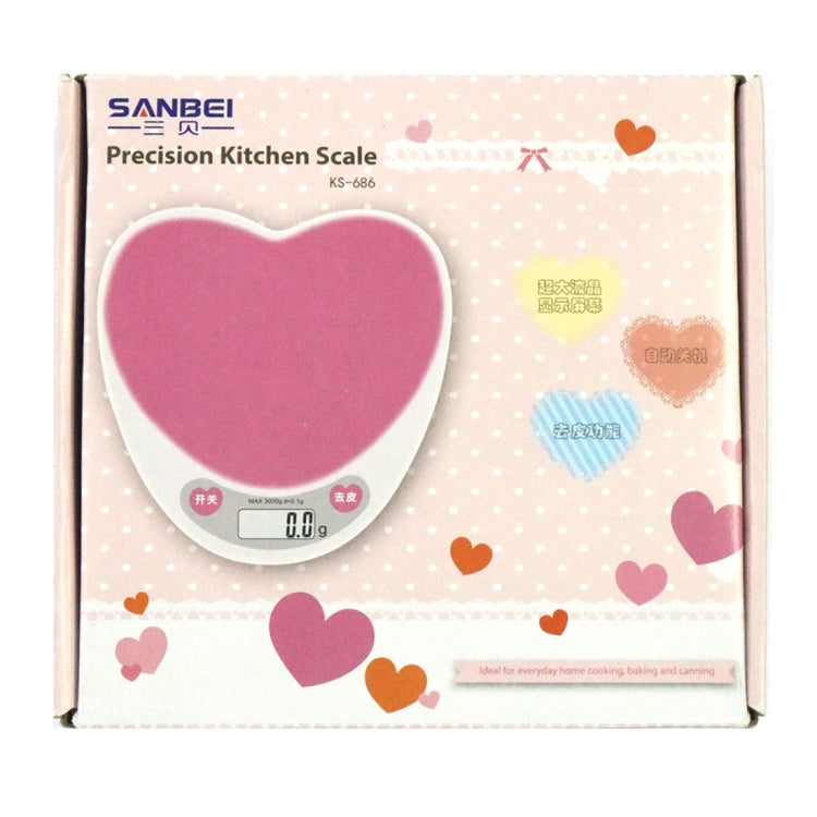 KS-686 3000g x 0.1g Digital Electronic Kitchen Cooking Gram Scale, Measuring Food Weight