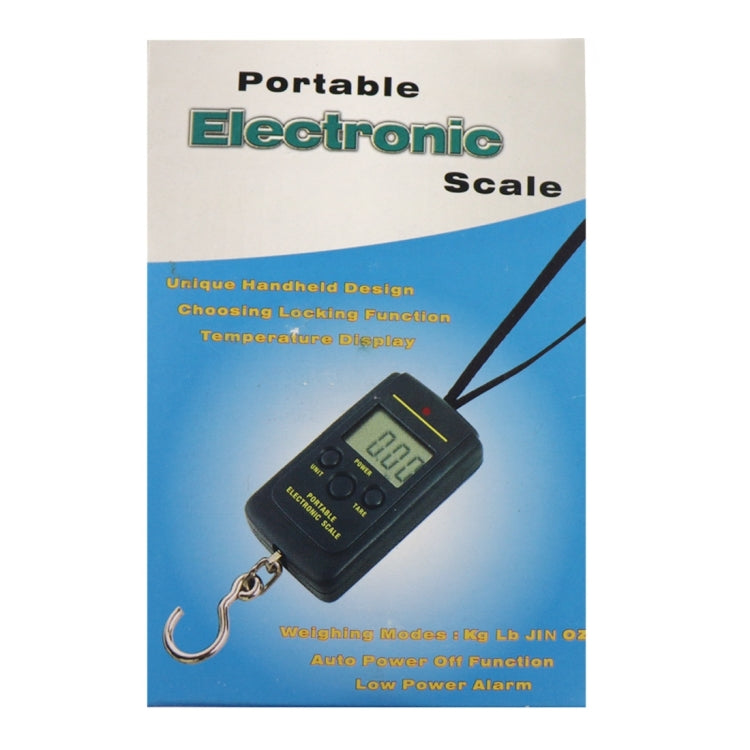 40kg x 10g Portable Electronic Handheld Hanging Digital LCD Scale