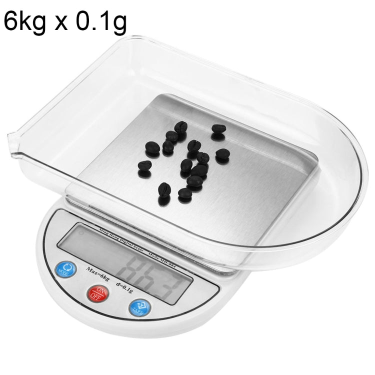 MH-884 6Kg x 0.1g High Accuracy Digital Electronic Portable Kitchen Scale Balance Device with 3.5 inch LCD Screen