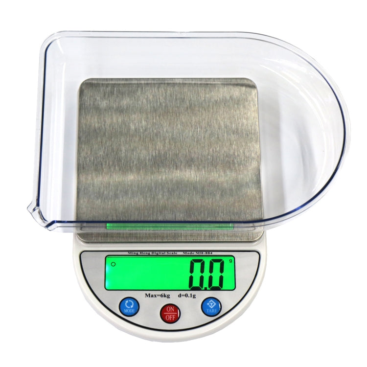 MH-884 6Kg x 0.1g High Accuracy Digital Electronic Portable Kitchen Scale Balance Device with 3.5 inch LCD Screen