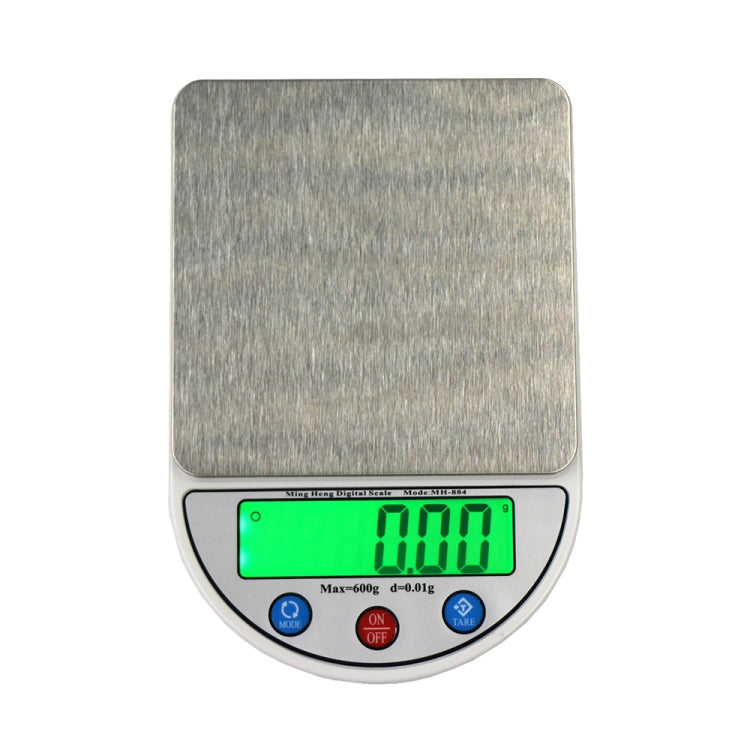 MH-884 600g x 0.01g High Accuracy Digital Electronic Portable Kitchen Scale Balance Device with 3.5 inch LCD Screen