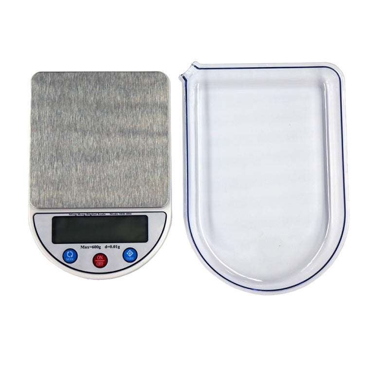 MH-884 600g x 0.01g High Accuracy Digital Electronic Portable Kitchen Scale Balance Device with 3.5 inch LCD Screen