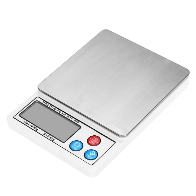 MH-888 600g x 0.01g High Accuracy Digital Electronic Portable Scale Balance Device with 2.2 inch LCD Screen