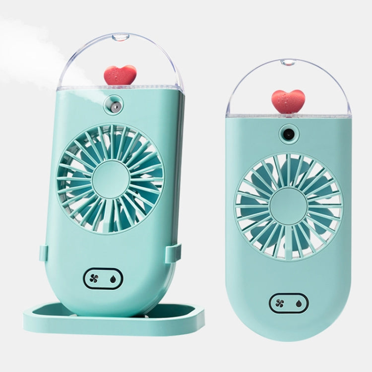 BD-BS1 Handheld Mini Humidifier Spray USB Cooling Fan (Green)