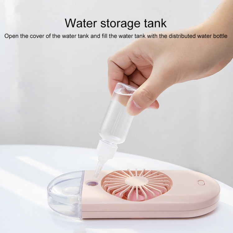 BD-BS1 Handheld Mini Humidifier Spray USB Cooling Fan (Green)