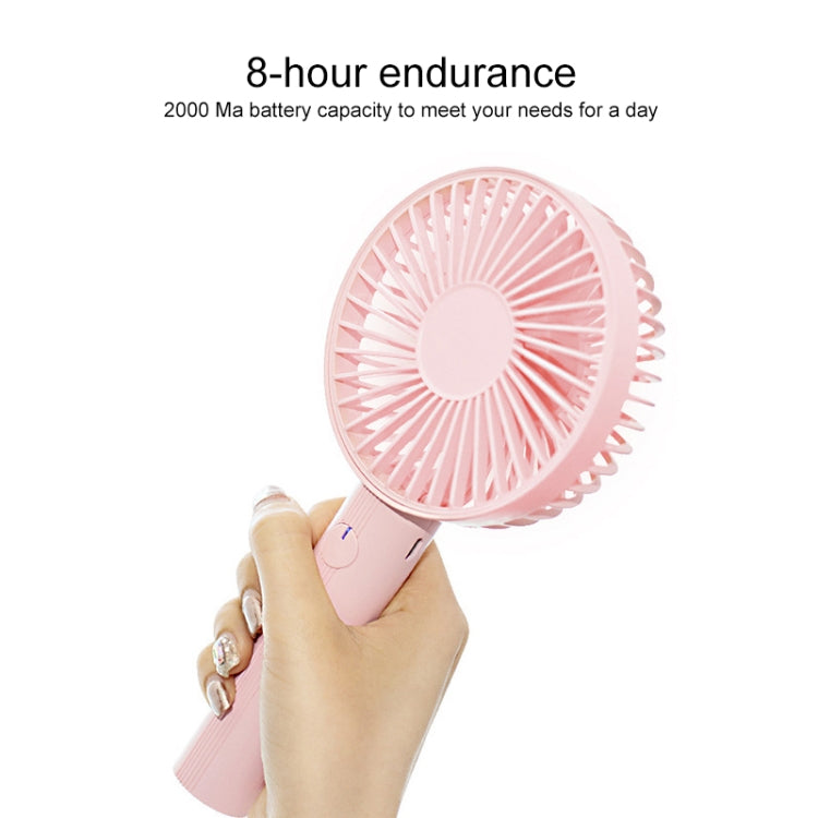 P8 Detachable Handheld Charging Fan with Makeup Mirror (Green)