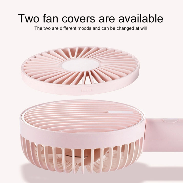 P8 Detachable Handheld Charging Fan with Makeup Mirror (Green)