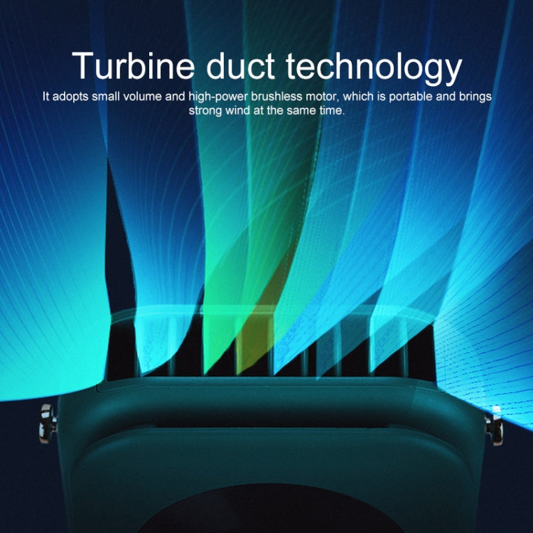 BD-D26 Retro Phonograph Leafless Hanging Neck Fan USB Charging Desktop Fan