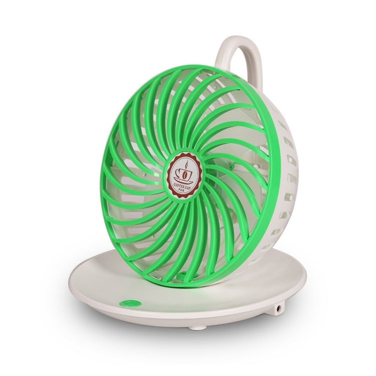 BD-03 Coffee Cup Shape USB Charging Fan